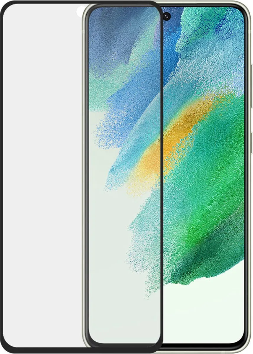 PanzerGlass Edge-to-Edge Schermbeschermer Gehard Glas - Samsung Galaxy S21 FE - Zwart Frame