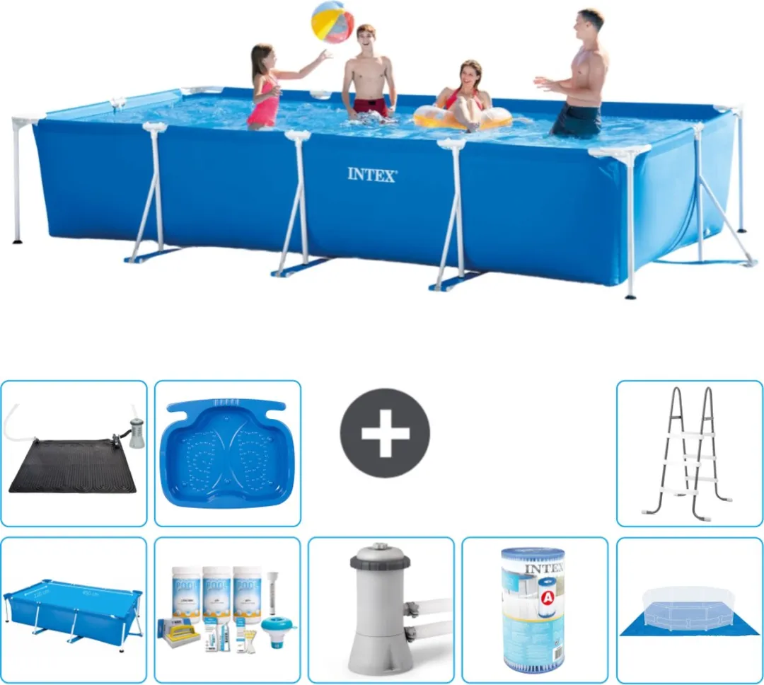 Intex Frame Zwembad 450x220x84cm Blauw