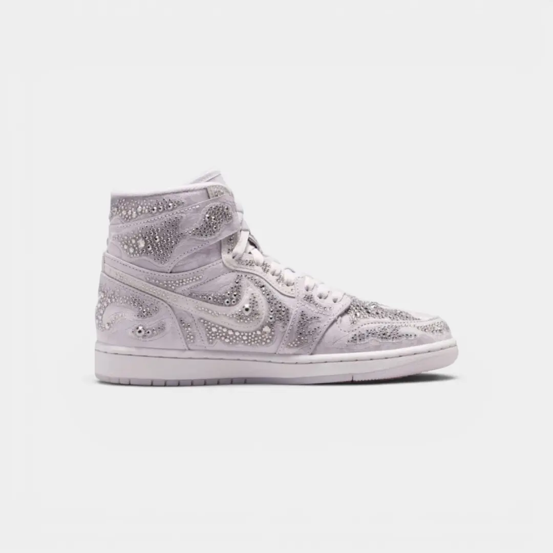 Jordan 1 Retro High OG Swarovski Vast Grey (Women's)