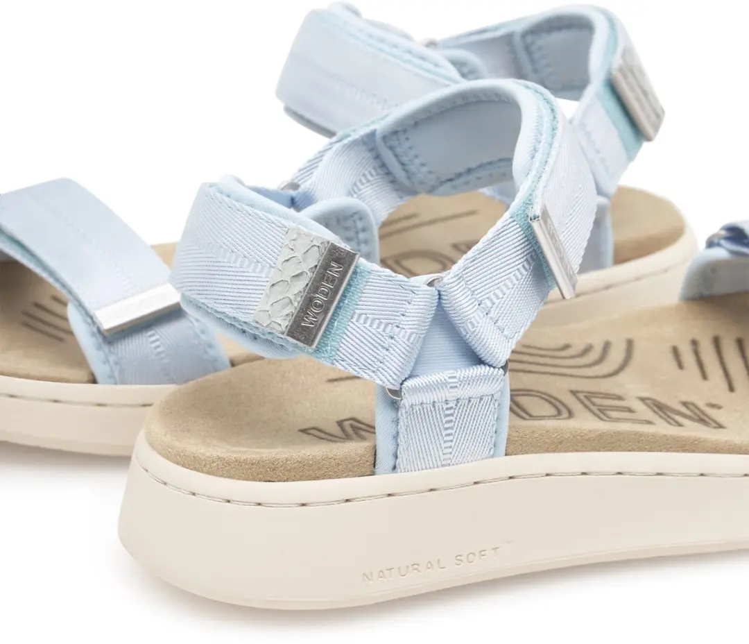 Woden Line Sandalen Blauw EU 40 Vrouw