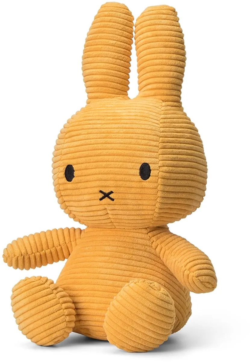 Nijntje Corduroy Eco Knuffel - 33cm Geel
