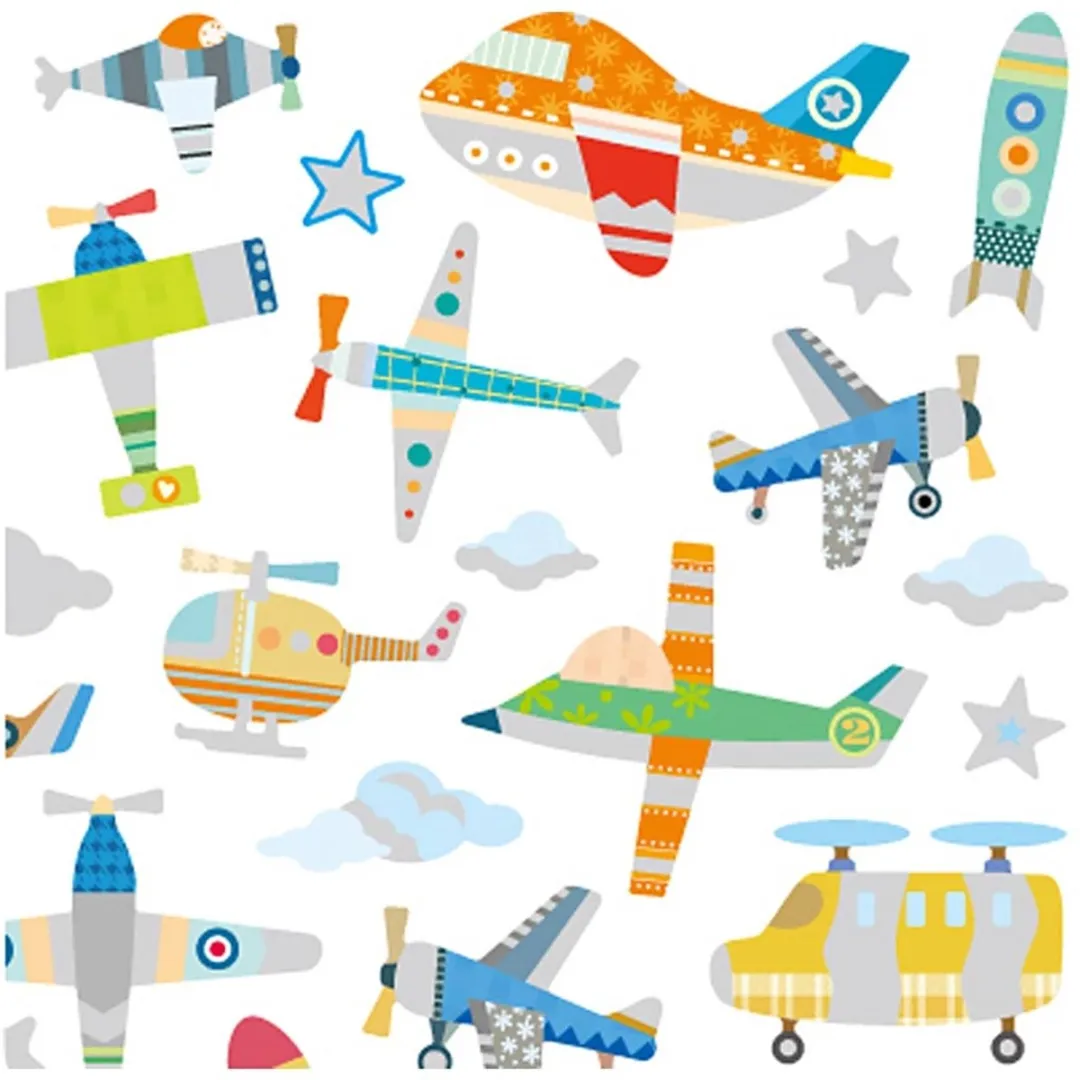Creativ Company Vliegtuig Stickers Meerkleurig - 30+ Stickers