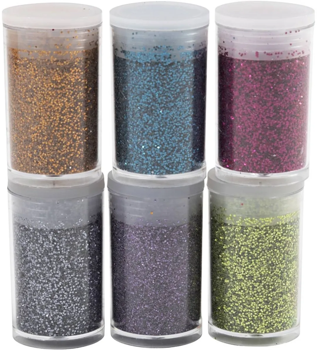 Creativ Company Bio Sparkles - 42ml (6x7ml) - Multicolor