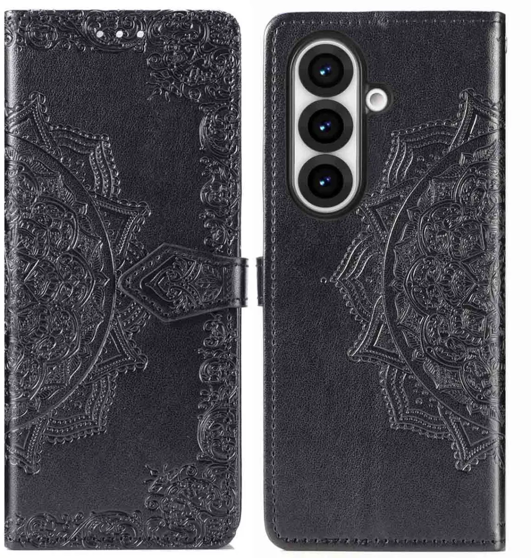imoshiion Hoesje Samsung Galaxy Z Fold 7 - 3 Pasjes - Zwart