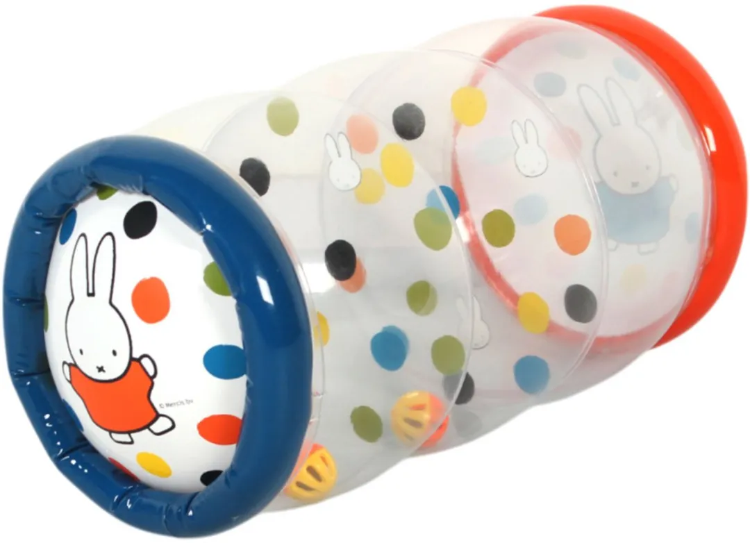 Rubo Toys Nijntje Opblaasbare Babyroller - Natuurlijk Oranje/Blauw