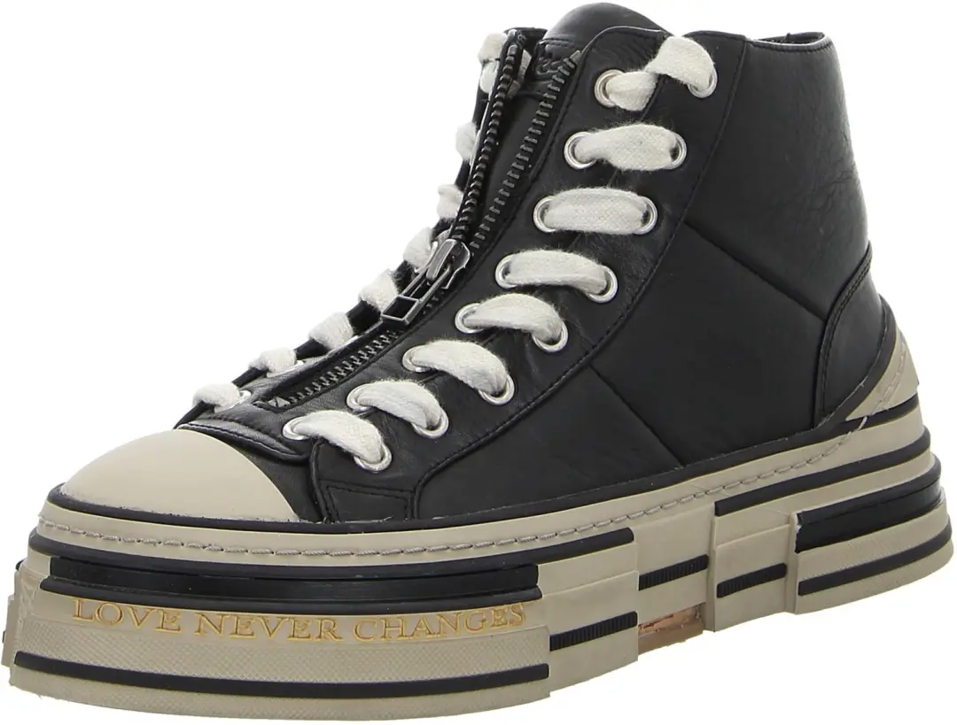 Rebecca White VT22A-1 LEATHER BLACK dames sneakers zwart maat 37