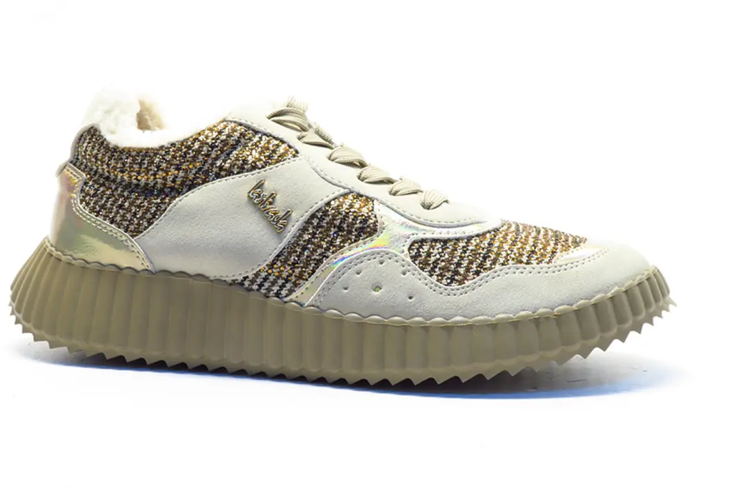 La Strada Beige + glitter veter laag 2503988-4022 Multi