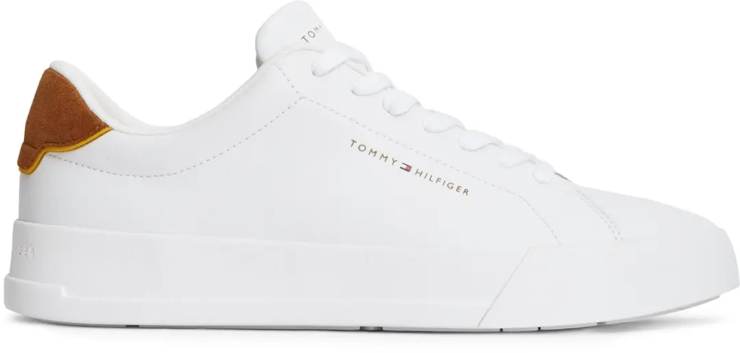 Tommy Hilfiger Herensneakers - Wit/Bruin - 43 - afbeelding 6 van 6