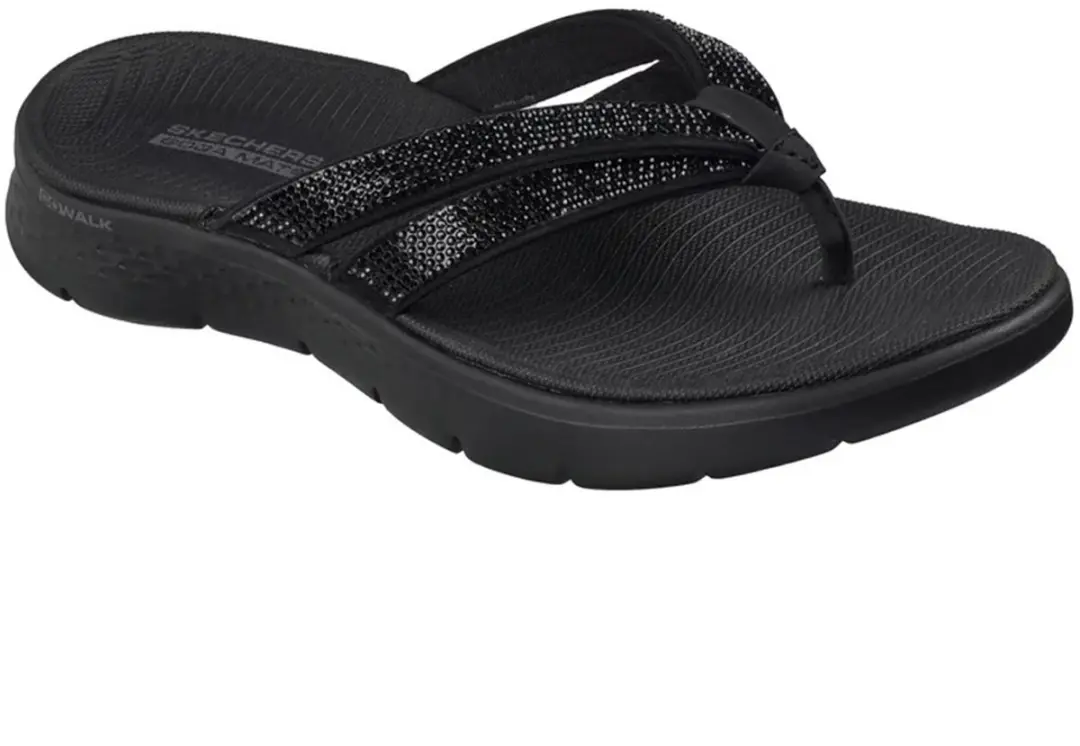 SKECHERS GO WALK FLEX SANDAL LINDSEY 141524-BBK, 141524-BBK, Female, Multicolor