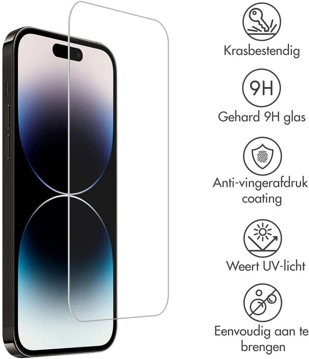 Imoshion Screenprotector Gehard Glas Duopack - iPhone 15 Plus - 2 Stuks