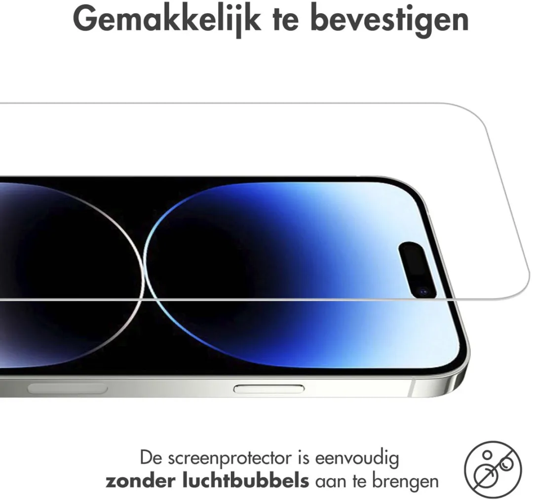 Imoshion Screenprotector Gehard Glas Duopack - iPhone 15 Plus - 2 Stuks