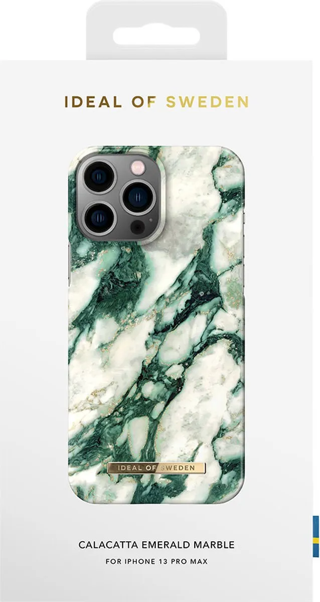 iDeal of Sweden iPhone 13 Pro Max Backcover - Calacatta Emerald Marble