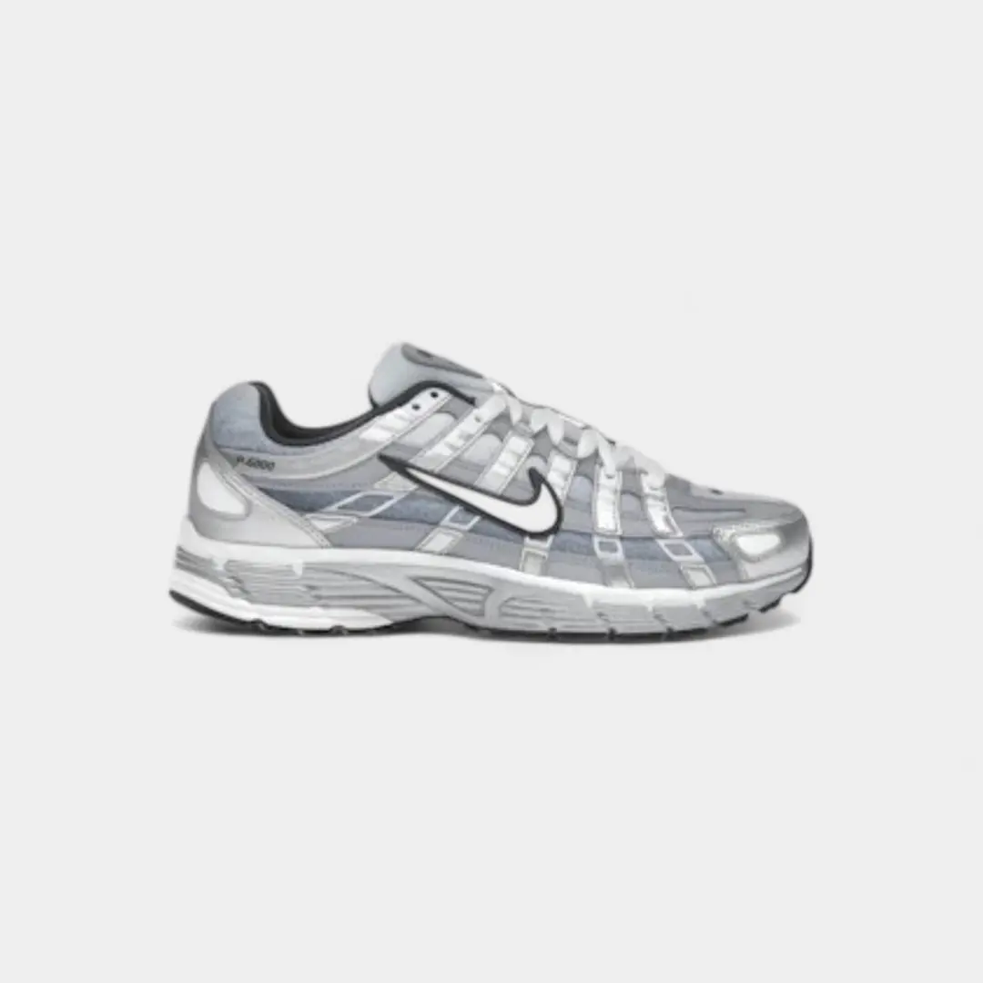 Nike P-6000 Metallic Silver Summit White-Wolf Grey