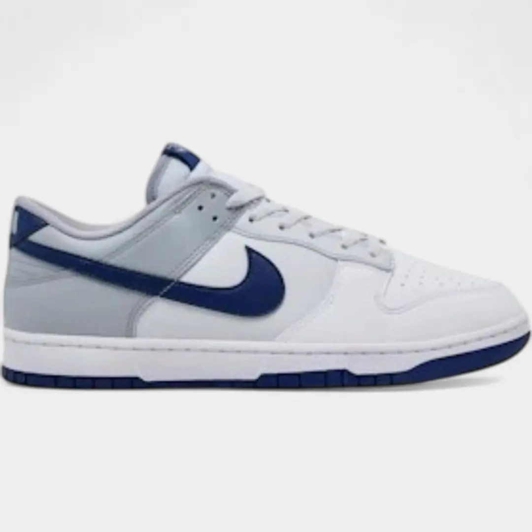 Nike Dunk Low Retro White Deep Royal Wolf Grey