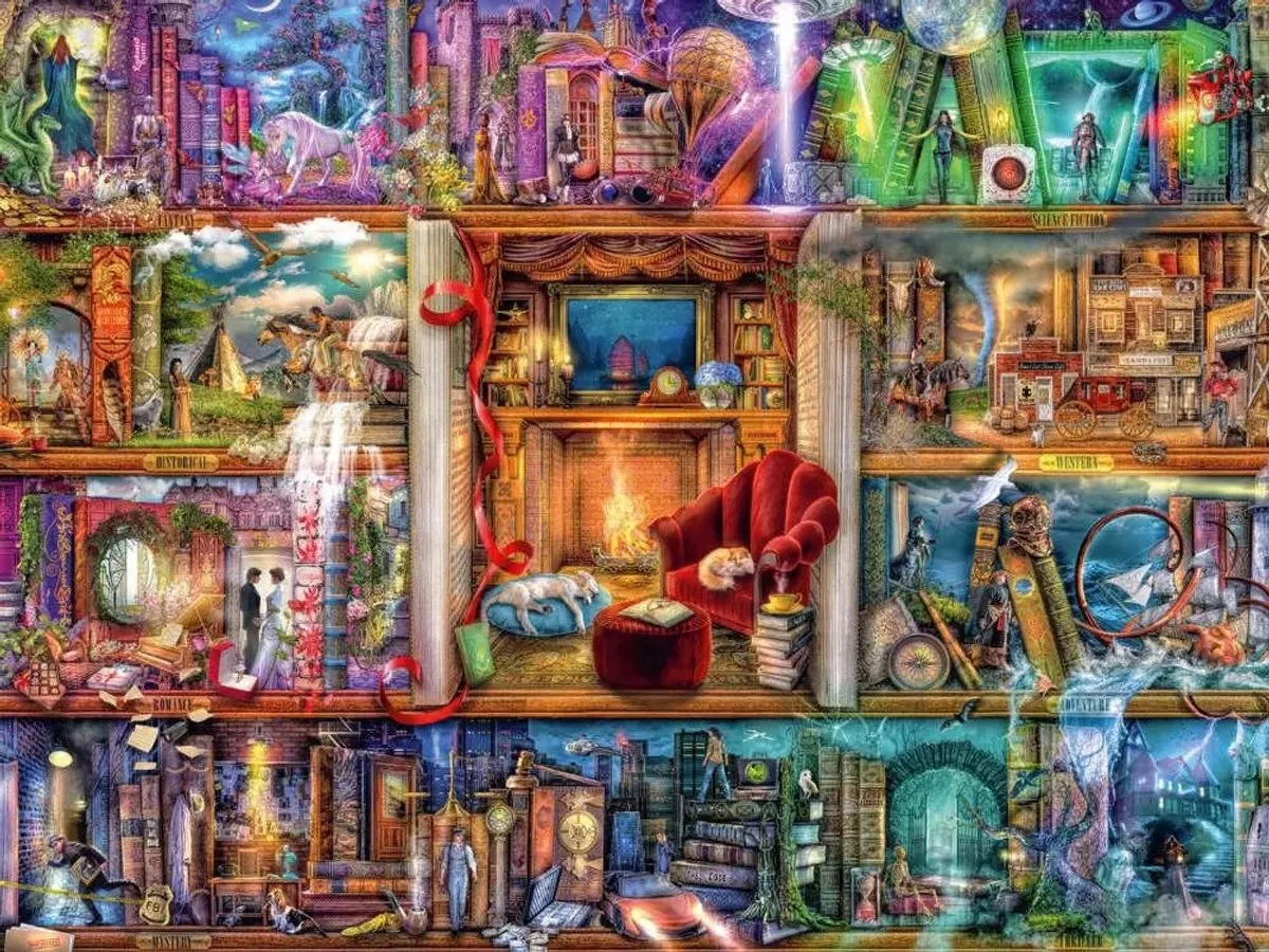 Ravensburger Premium Bibliotheek 1500 Stuks - Multicolor - afbeelding 3 van 3