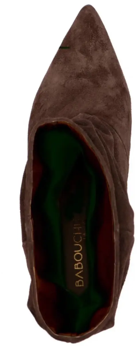 Babouche Jenna enkellaarzen dark brown