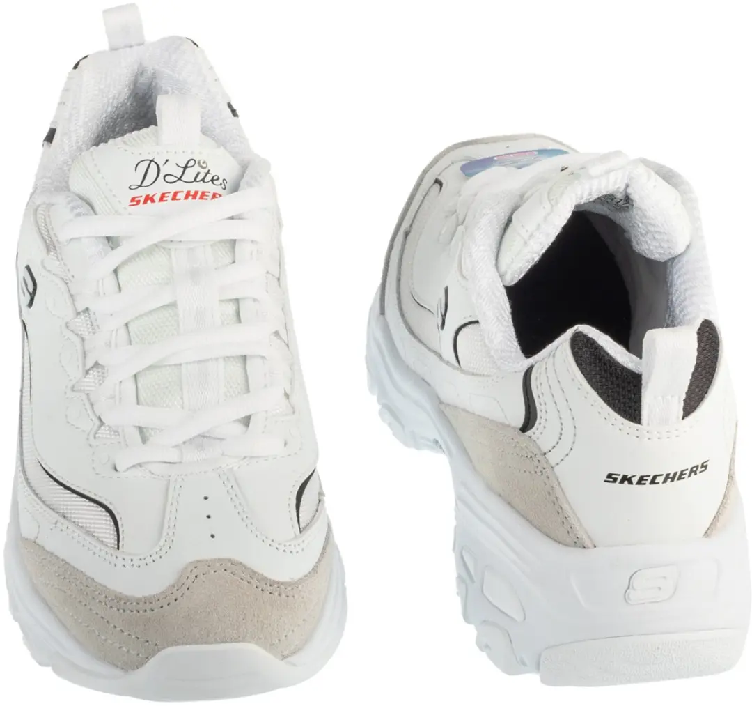 Skechers D'Lites Sneakers Dames - Wit - 38,5 - afbeelding 5 van 5