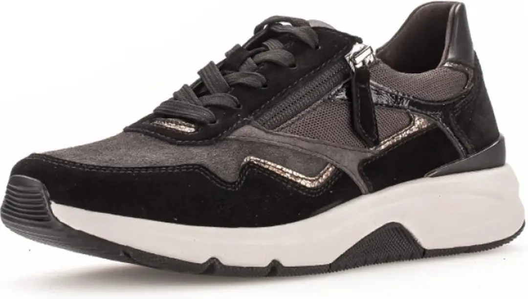 Gabor Rollingsoft Sneakers Dames - Zwart Suede - afbeelding 6 van 6