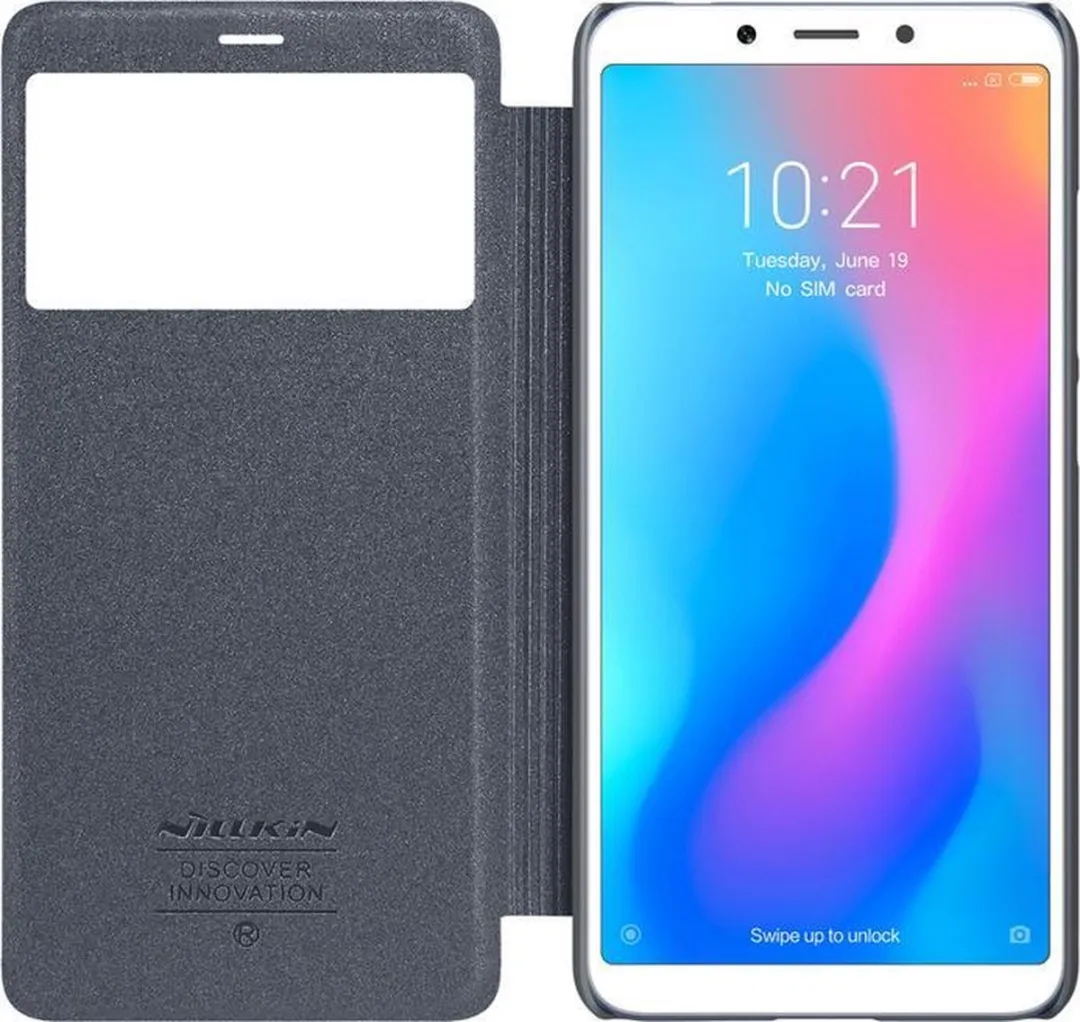 Nillkin Sparkle View Book Case Xiaomi Redmi 6A - Zwart - afbeelding 5 van 6