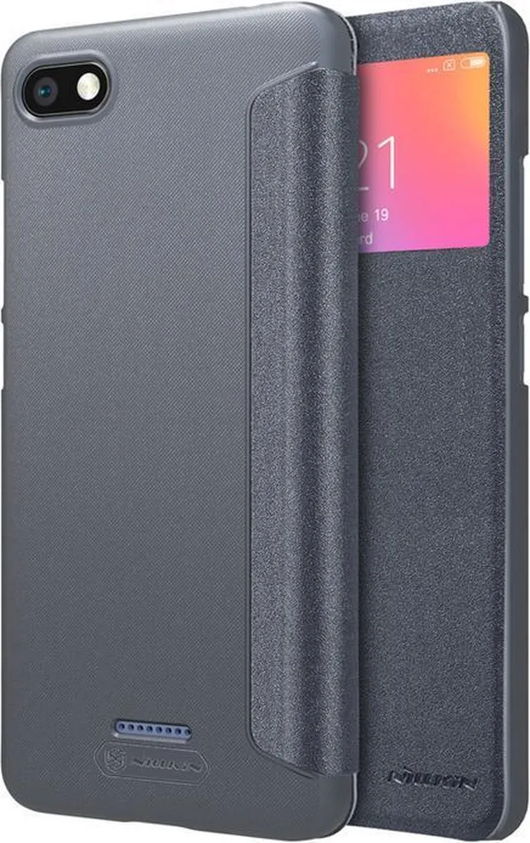 Nillkin Sparkle View Book Case Xiaomi Redmi 6A - Zwart - afbeelding 3 van 6