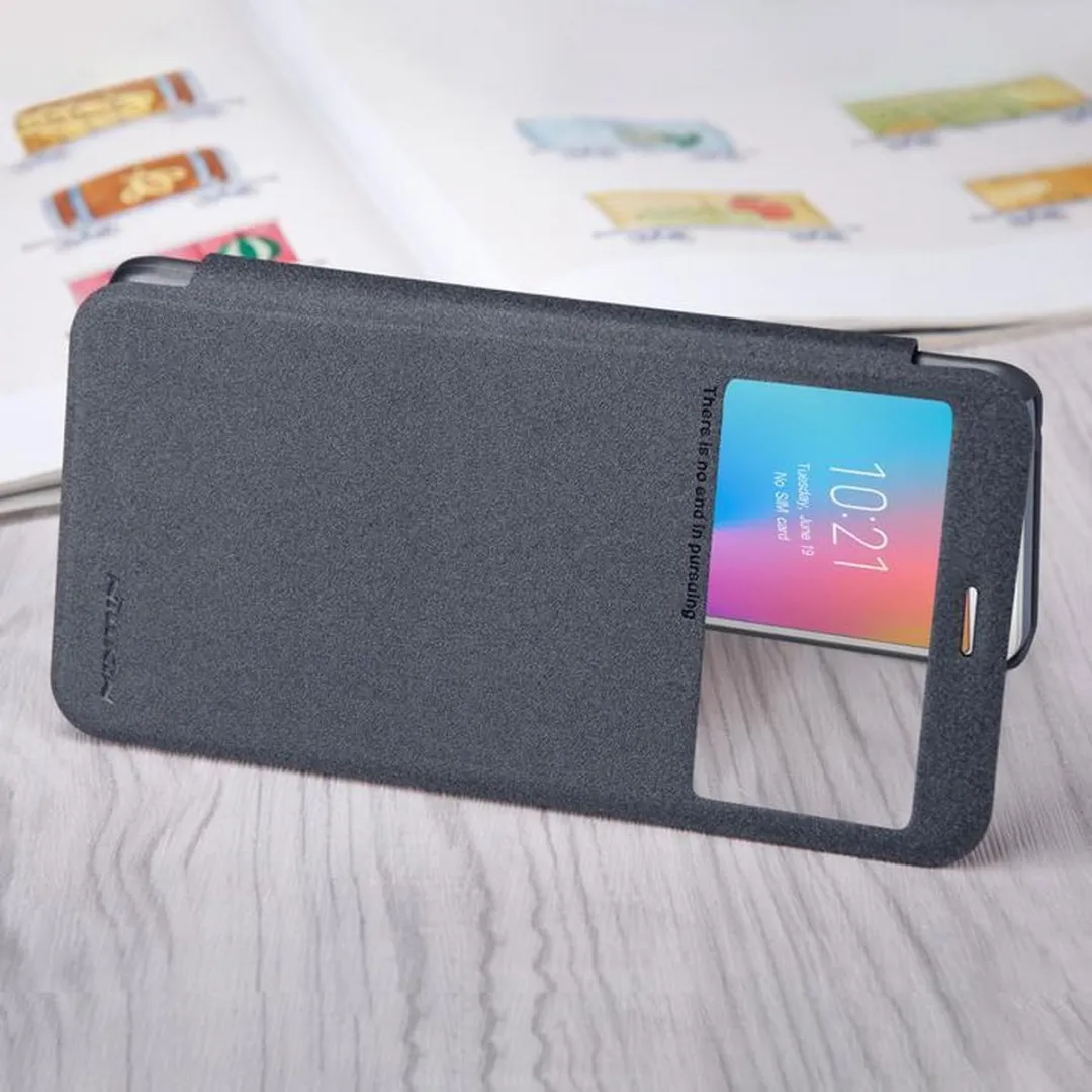 Nillkin Sparkle View Book Case Xiaomi Redmi 6A - Zwart - afbeelding 6 van 6