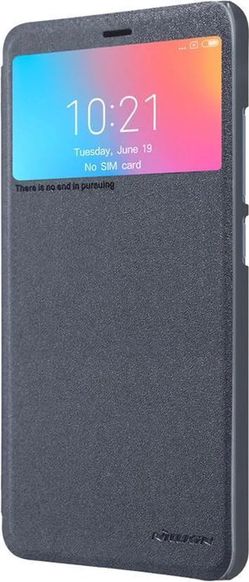 Nillkin Sparkle View Book Case Xiaomi Redmi 6A - Zwart - afbeelding 4 van 6