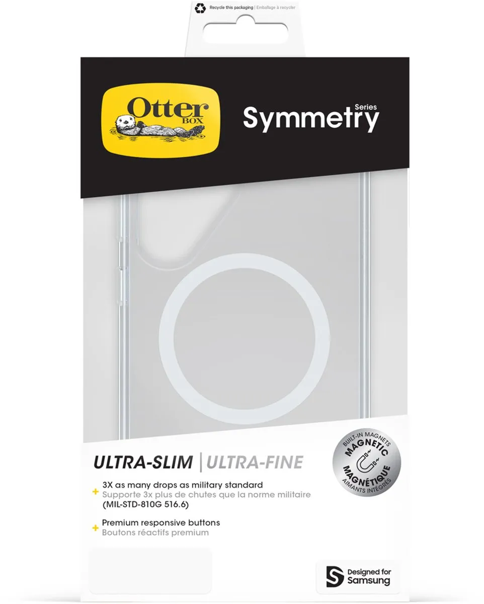 OtterBox Symmetry Magnets Case Samsung Galaxy S25 Ultra 77-97520 - Transparant