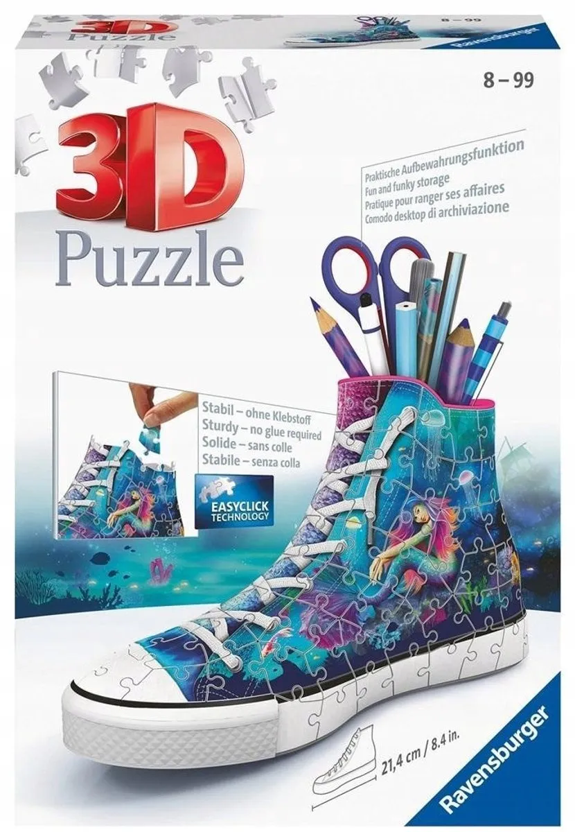 Ravensburger 3D Puzzel Sneaker Zeemeermin Organizer - 112 Stukken