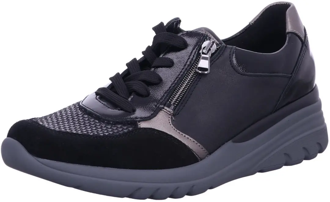 Waldlaufer Sneaker 927H02 701 768 Zwart Brons Combi Wijdte H