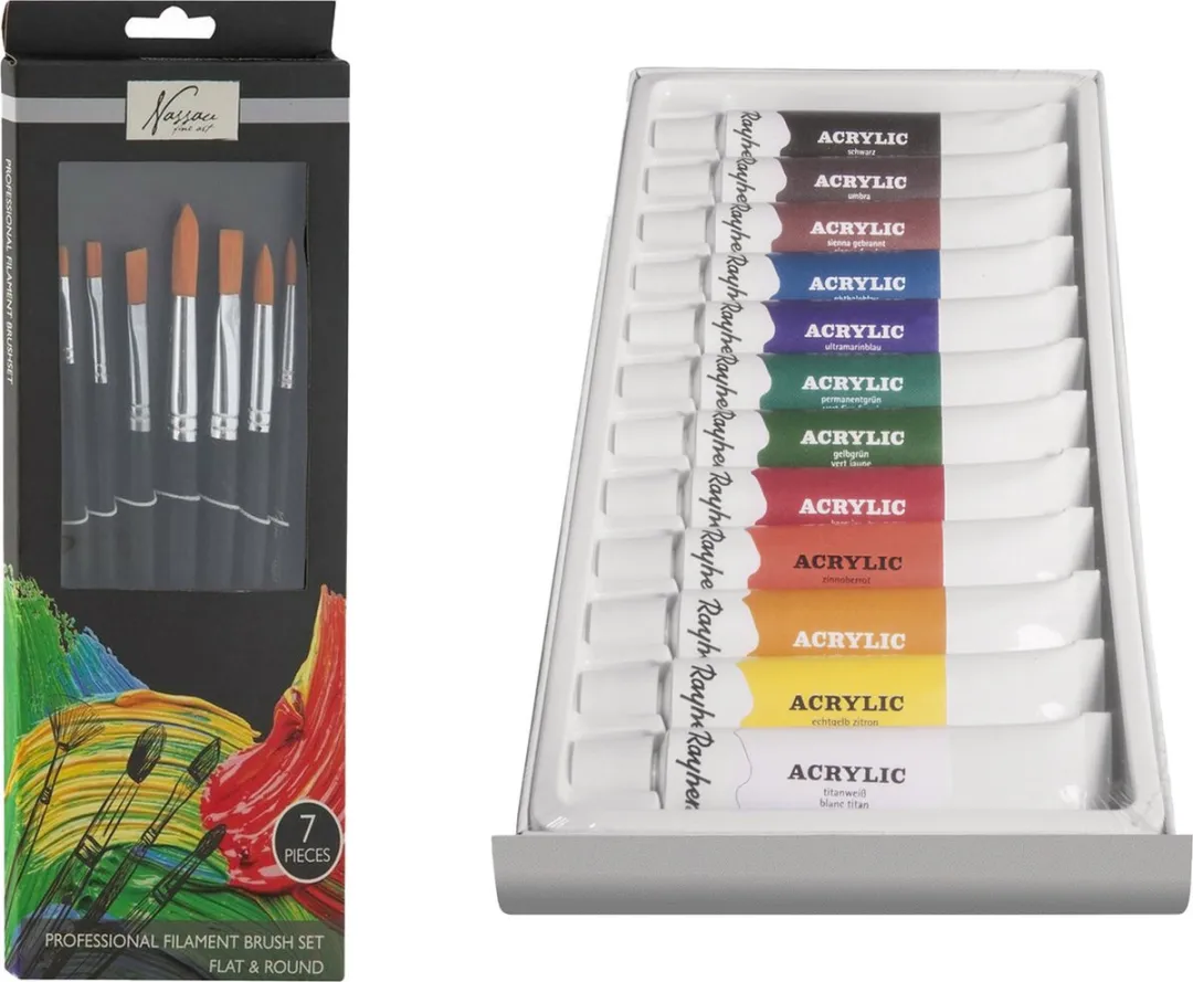 Rayher Acrylverf Schilderset 12x12ml