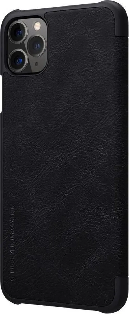 Nillkin Qin Leather Flip Cover iPhone 11 Pro - Zwart - afbeelding 6 van 6