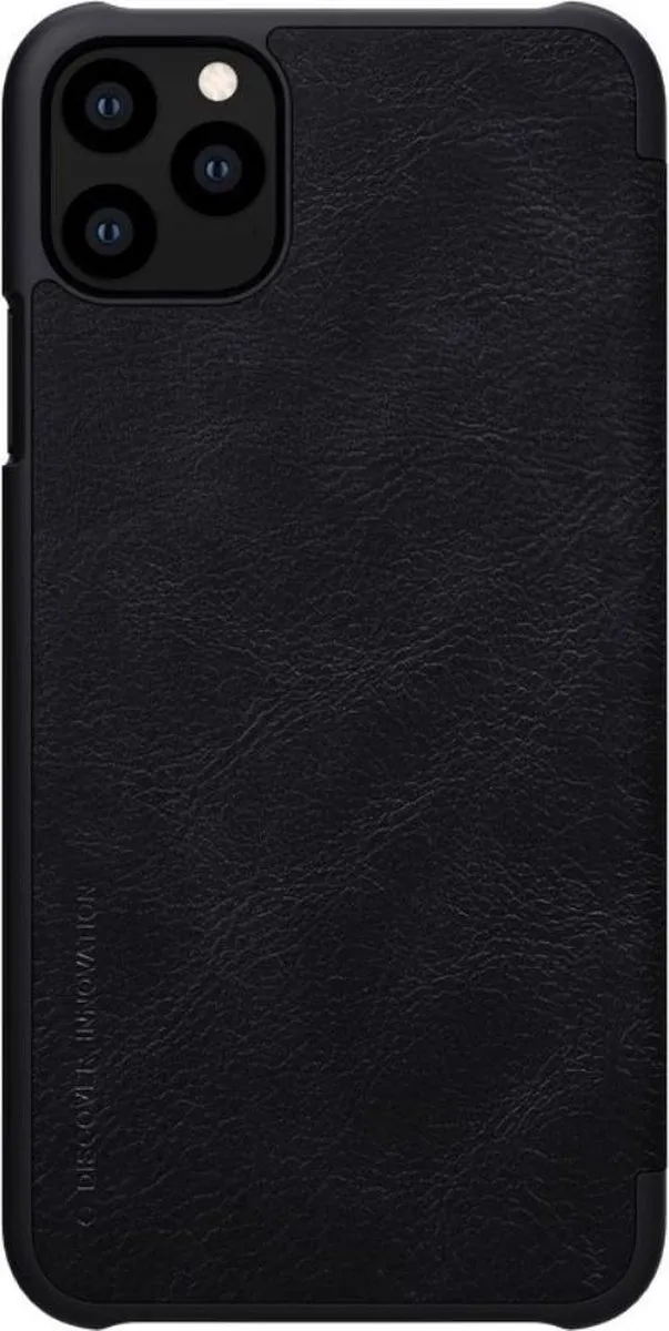 Nillkin Qin Leather Flip Cover iPhone 11 Pro - Zwart - afbeelding 5 van 6