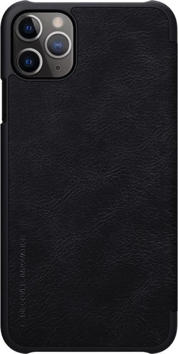 Nillkin Qin Leather Flip Cover iPhone 11 Pro - Zwart - afbeelding 2 van 6