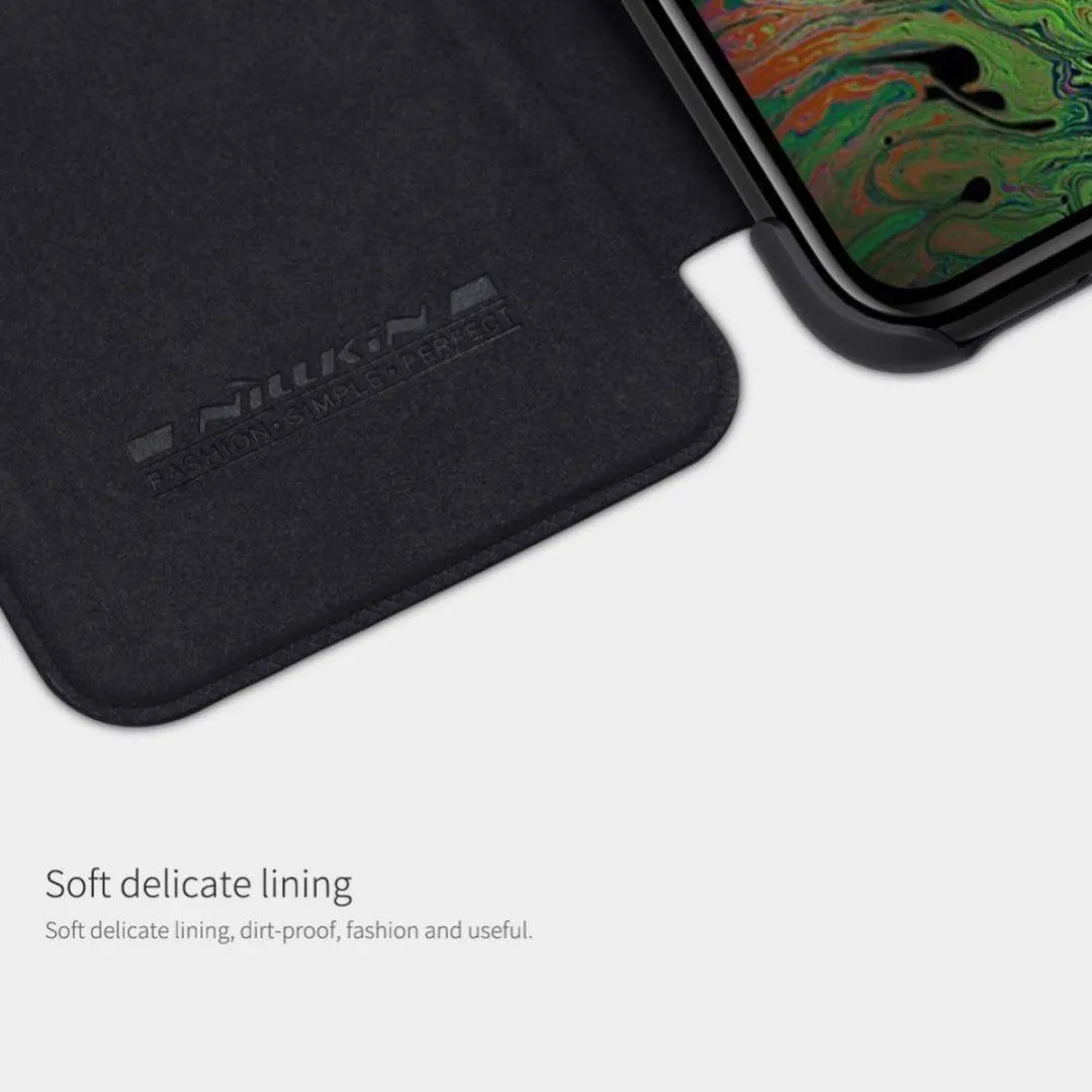 Nillkin Qin Leather Flip Cover iPhone 11 Pro - Zwart - afbeelding 3 van 6