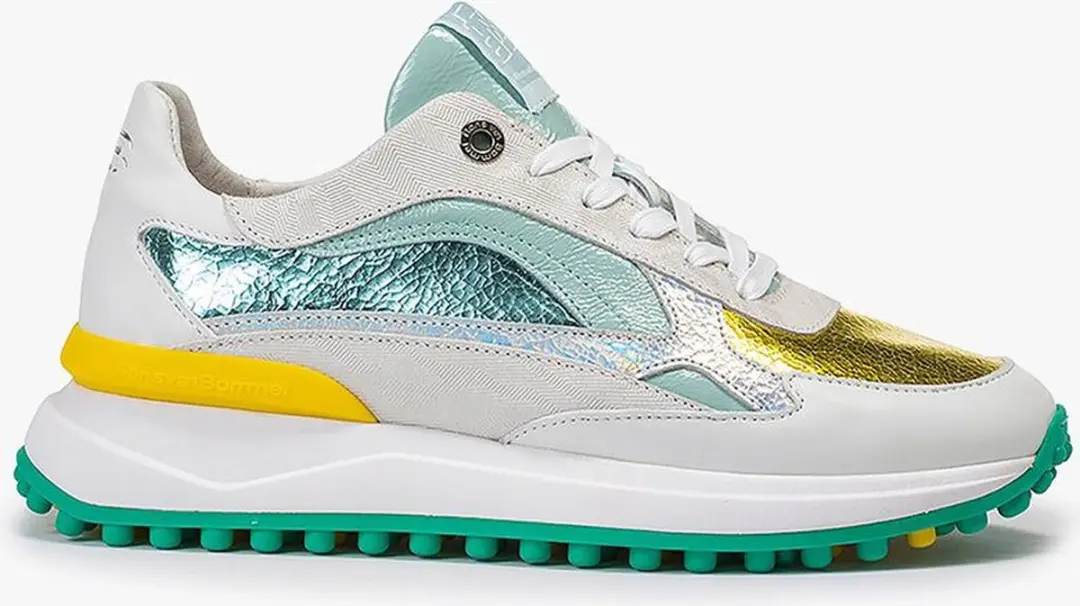 Floris van Bommel sneakers model Noppi 17.25 aqua maat 36