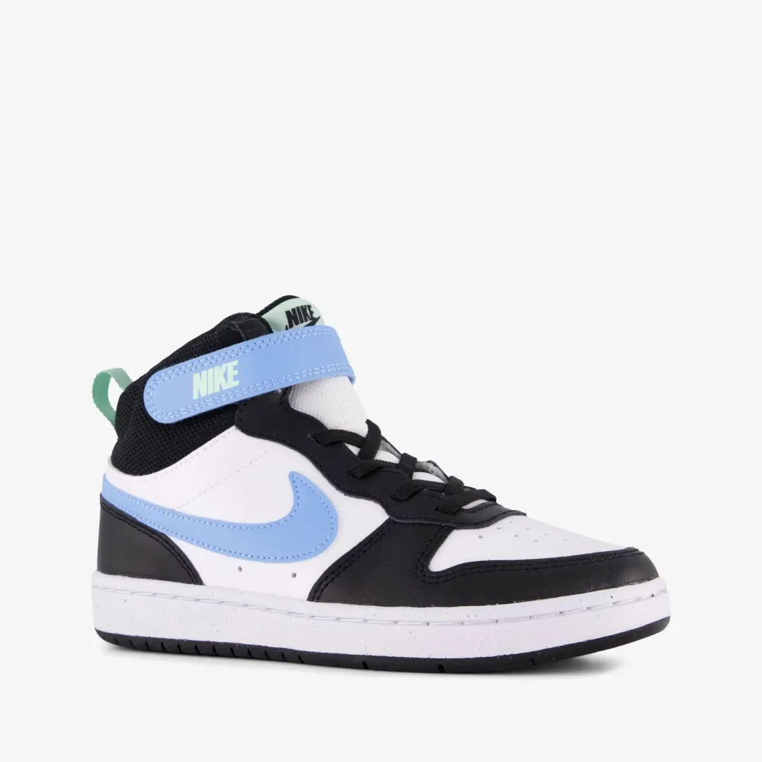 Nike Court Borough Mid 2 hoge sneakers wit zwart - Maat 32
