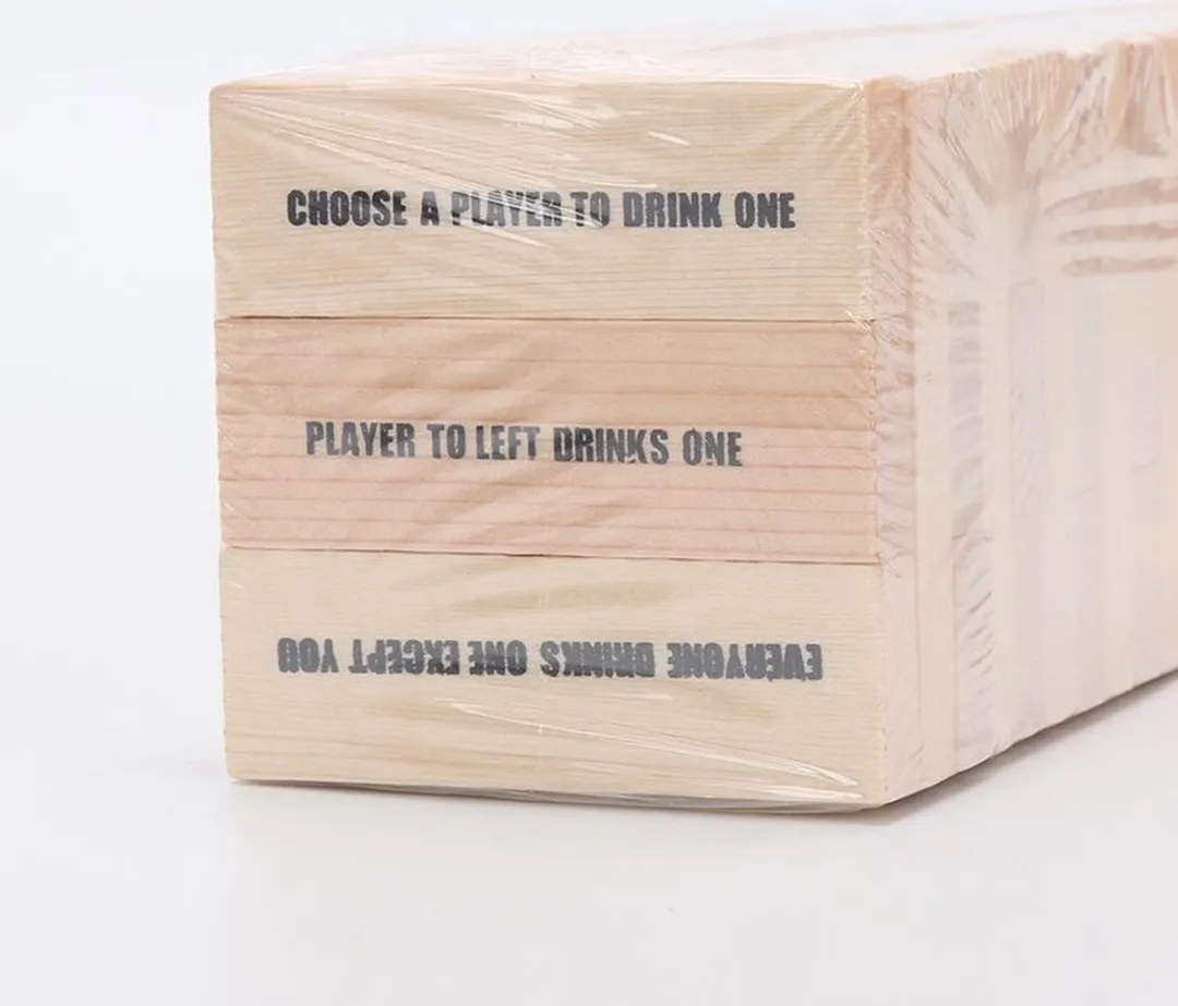 Lifetime Games Drunken Tower Jenga Shotspel HBL004 - 60 Stenen