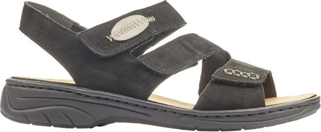 Rieker 64573-00 dames sandalen zwart maat 37