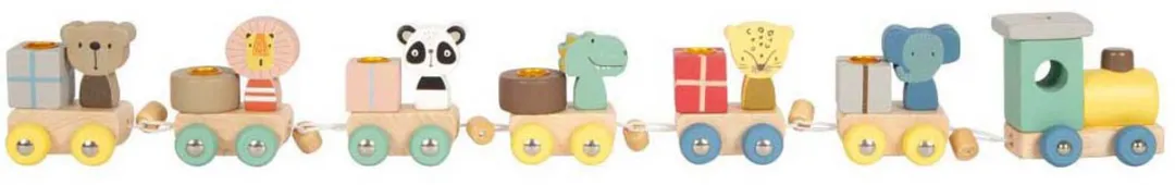 Small Foot Houten Verjaardagtrein 12626 - Multicolor