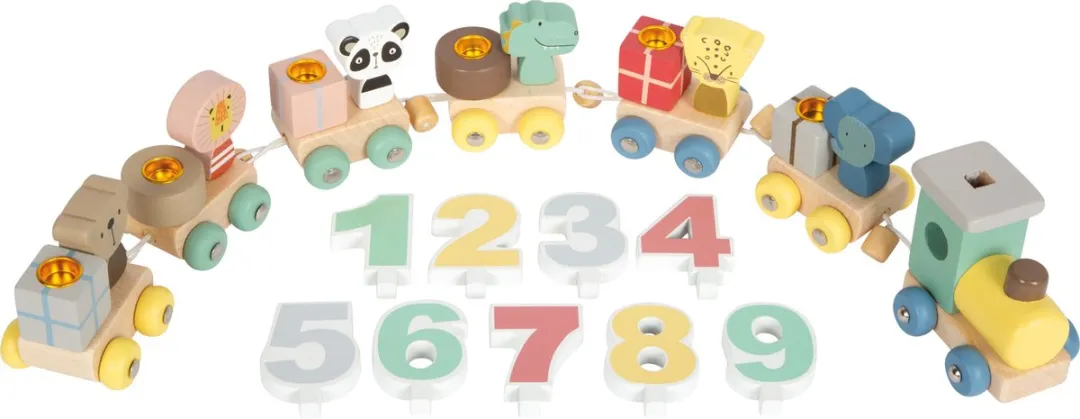 Small Foot Houten Verjaardagtrein 12626 - Multicolor