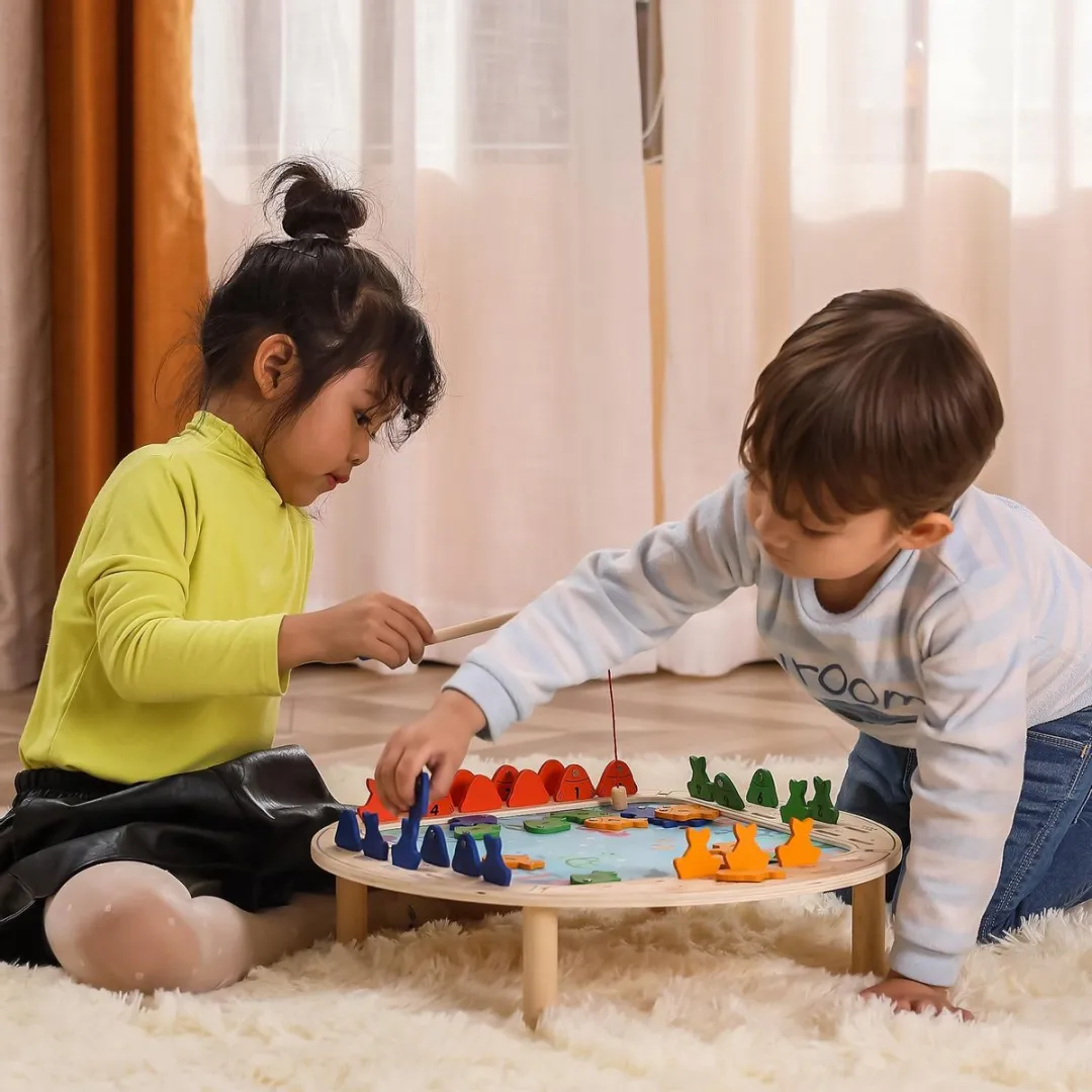 Viga Toys Visspel Junior 45x11cm - 45-delig