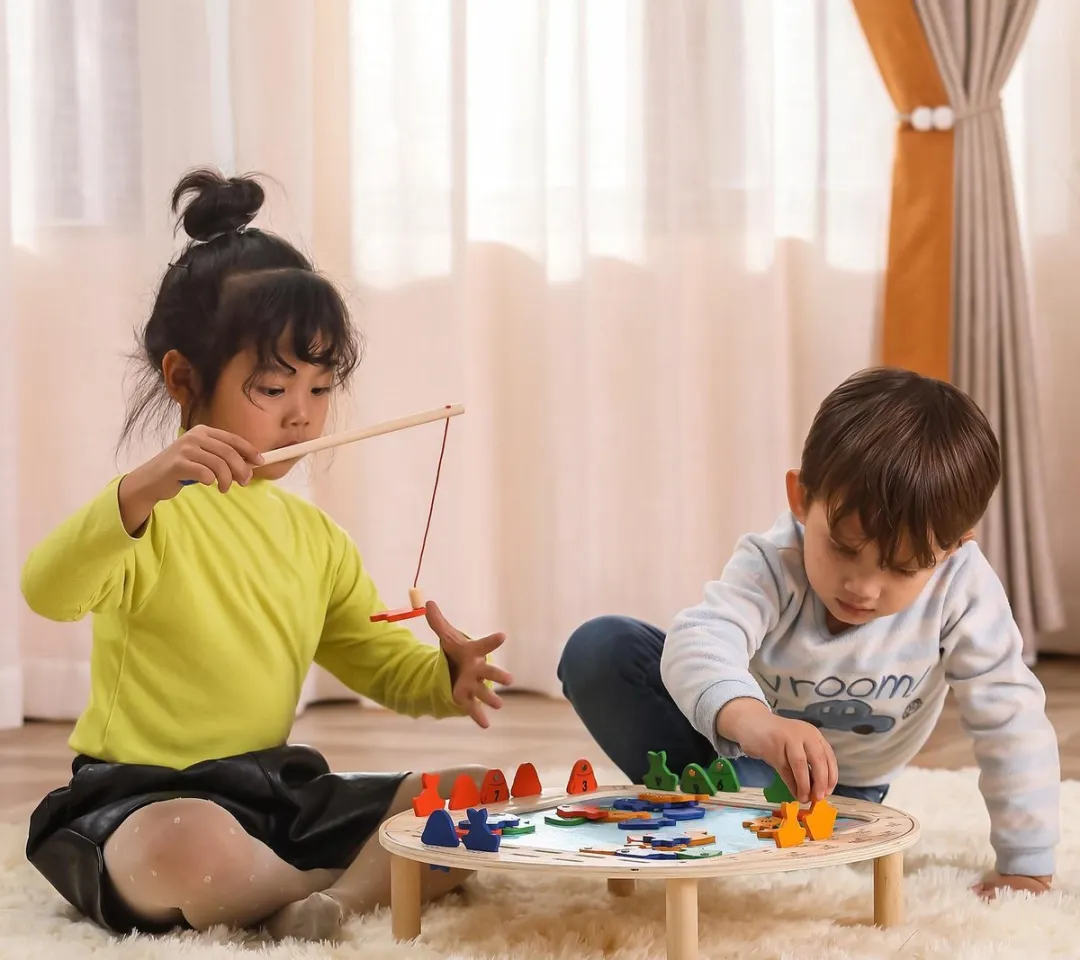 Viga Toys Visspel Junior 45x11cm - 45-delig