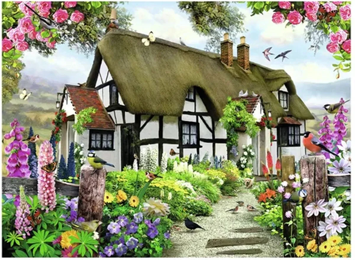 Ravensburger Idyllische Cottage Puzzel 500 Stukjes - Multicolor