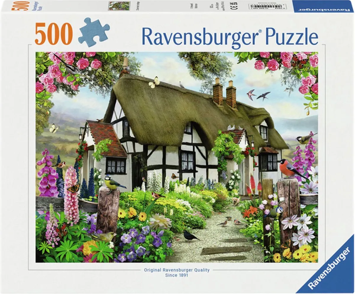 Ravensburger Idyllische Cottage Puzzel 500 Stukjes - Multicolor