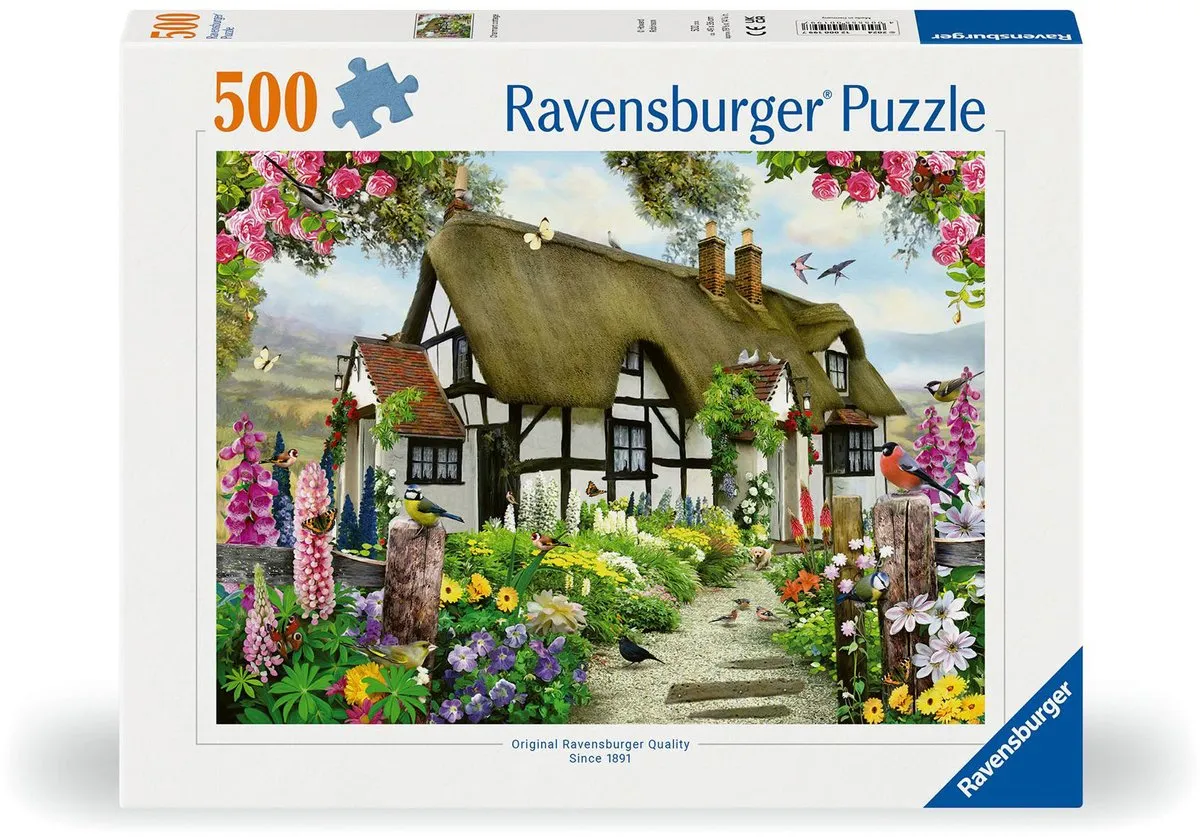 Ravensburger Idyllische Cottage Puzzel 500 Stukjes - Multicolor