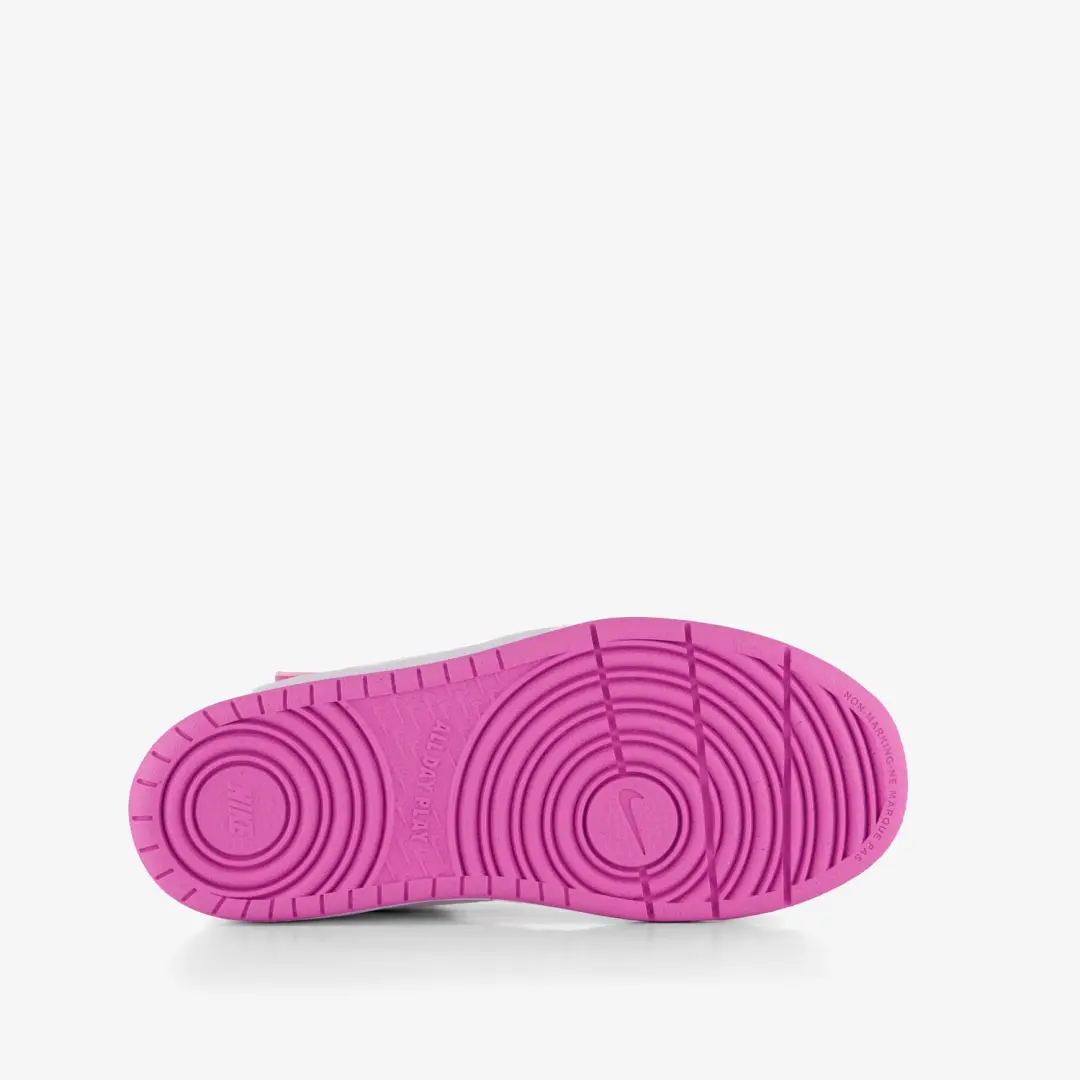 Nike Court Borough Mid 2 Meisjes Hoge Sneakers - Wit/Roze - Maat 35 - afbeelding 3 van 6