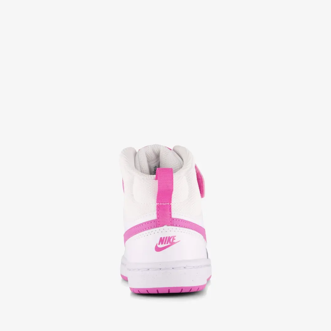 Nike Court Borough Mid 2 Meisjes Sneakers - Wit/Roze - afbeelding 6 van 6