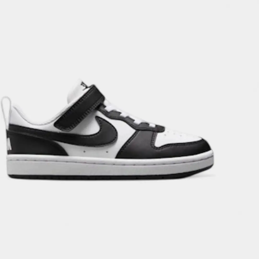 Nike Court Borough Low Recraft Black White (PS)