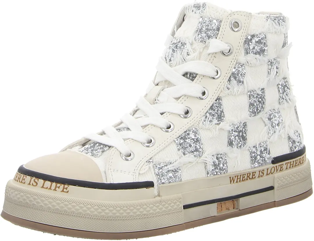 Rebecca White X51-7 SQUARE FEBRIC WHITE dames sneakers wit maat 40