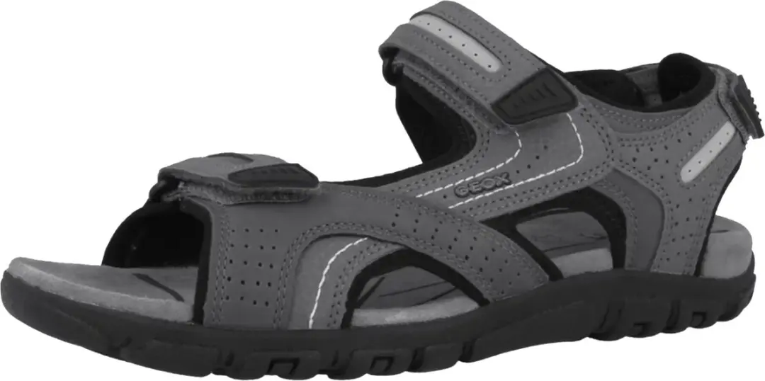 Geox UOMO SANDAL STRADA herensandaal U8224D 0BC50 C9014 Stone/LT Grey